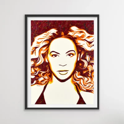Beyoncé music pop art painting and poster prints | By Kerwin