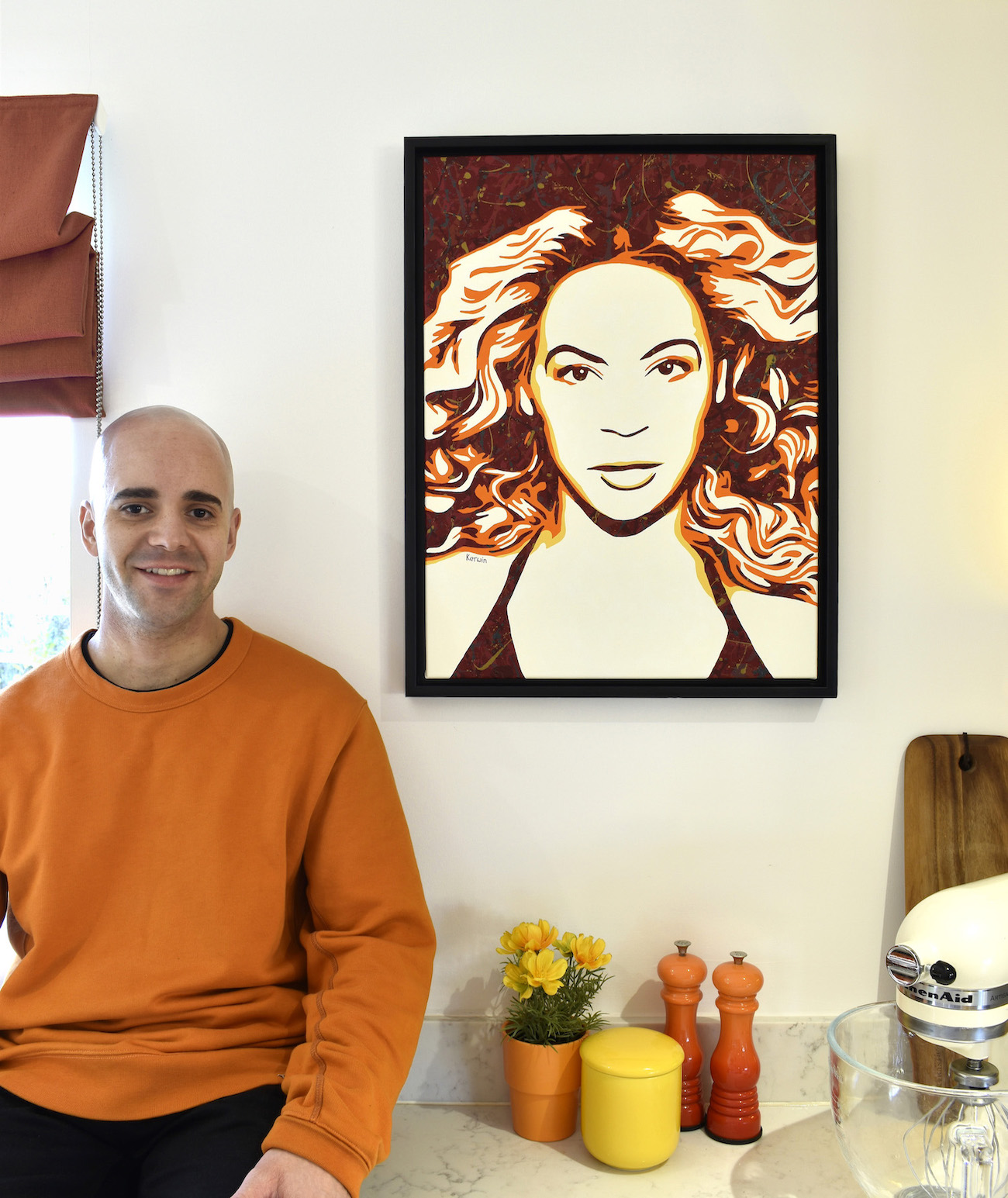 Beyoncé portrait pop art music painting & prints | By Kerwin