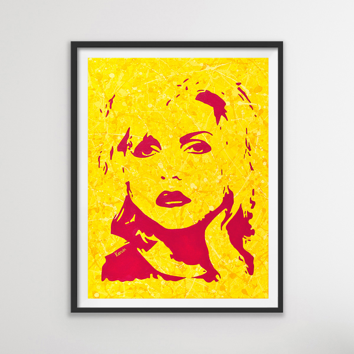 Blondie-Debbie Harry pop art music painting & poster prints | By Kerwin