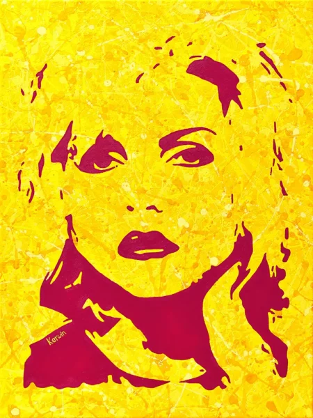 Blondie - Debbie Harry music pop art painting and poster prints | By Kerwin