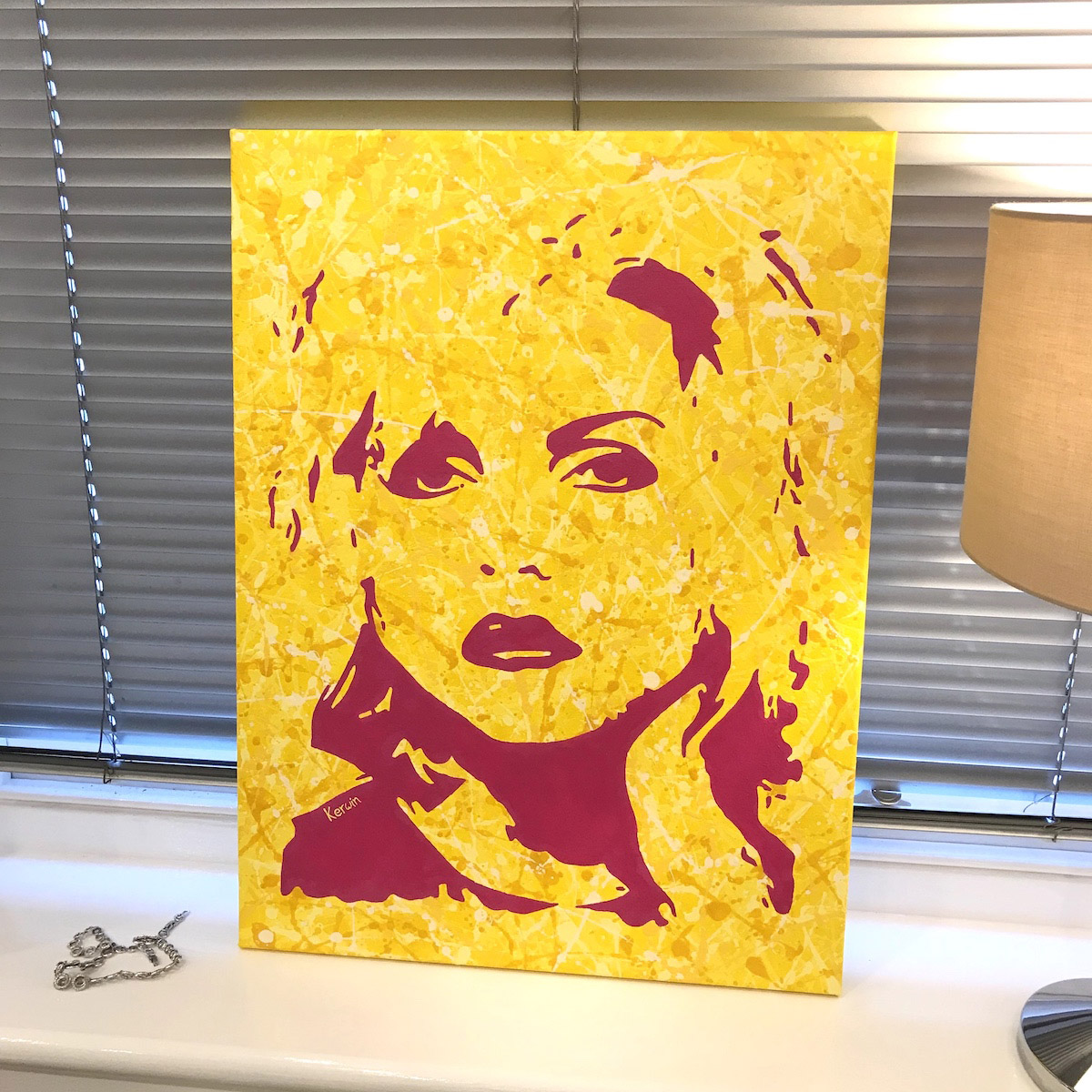 Blondie pop art music painting By Kerwin