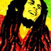 Bob Marley music pop art painting | Posters | Prints | By Kerwin