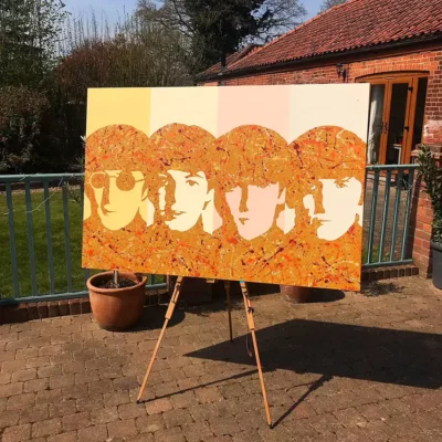 The Beatles pop art painting prints By Kerwin