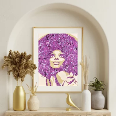 Diana Ross pop art painting prints By Kerwin