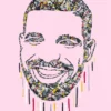 Drake music pop art painting and poster prints | By Kerwin