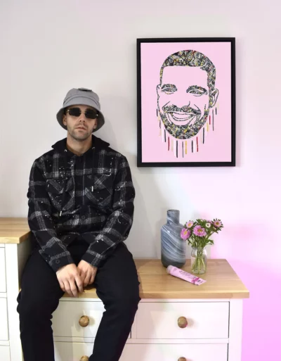 Drake pop art painting prints By Kerwin