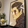 Elvis Presley TCB lightning bolt music pop art painting and poster prints | By Kerwin