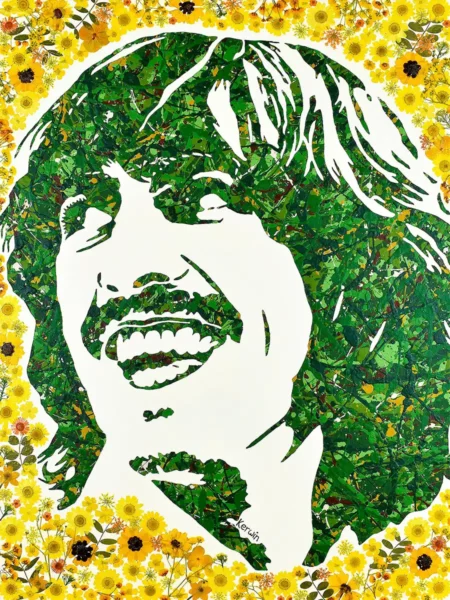 George Harrison music pop art painting and poster prints | By Kerwin | The Beatles