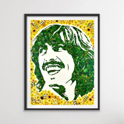 George Harrison music pop art painting and poster prints | By Kerwin | The Beatles