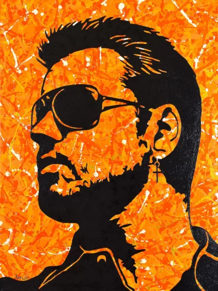 George Michael music pop art painting and poster prints | By Kerwin
