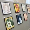 By Kerwin pop art music paintings at the Crypt Gallery Norwich