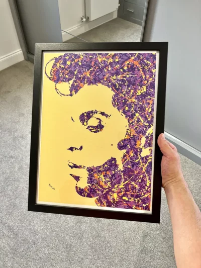 Prince music pop art painting and poster prints | By Kerwin