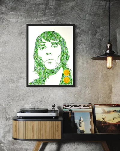 Ian Brown The Stone Roses pop art painting prints By Kerwin