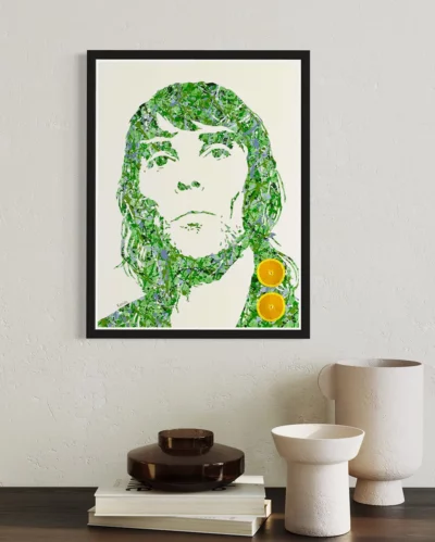 Ian Brown The Stone Roses pop art painting prints By Kerwin