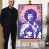 Jimi Hendrix painting By Kerwin