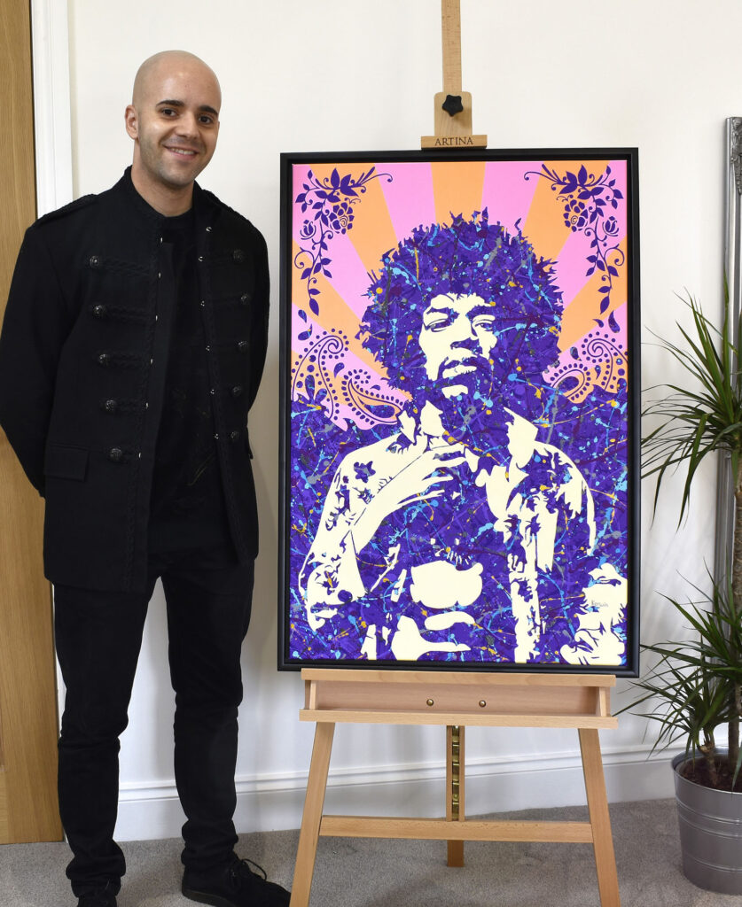 Jimi Hendrix painting By Kerwin