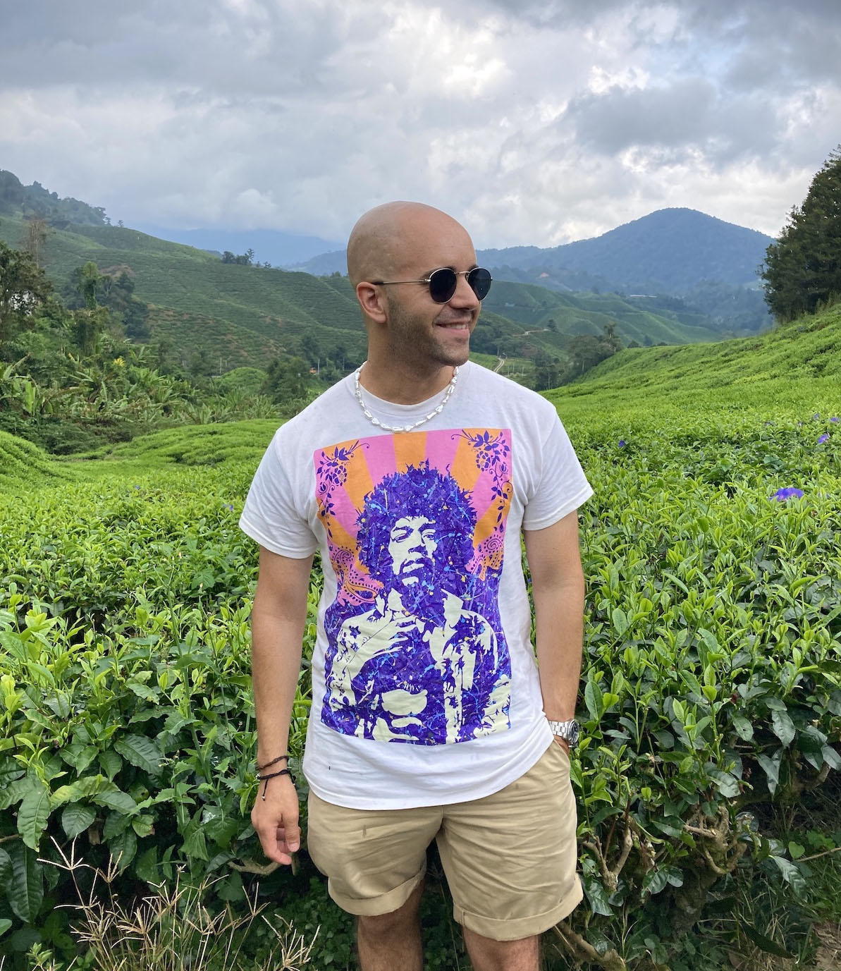 Jimi Hendrix pop art painting t-shirt in Malaysia | By Kerwin | Jimi Hendrix merchandise