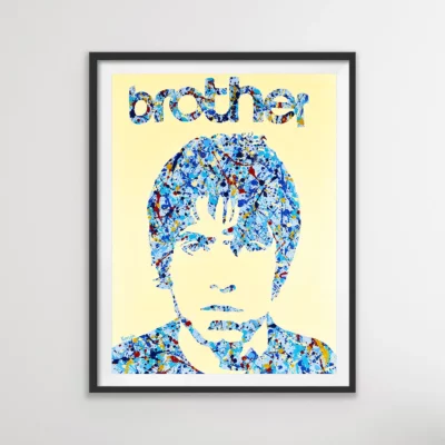 Liam Gallagher - 1990s Oasis music pop art painting and poster prints | By Kerwin