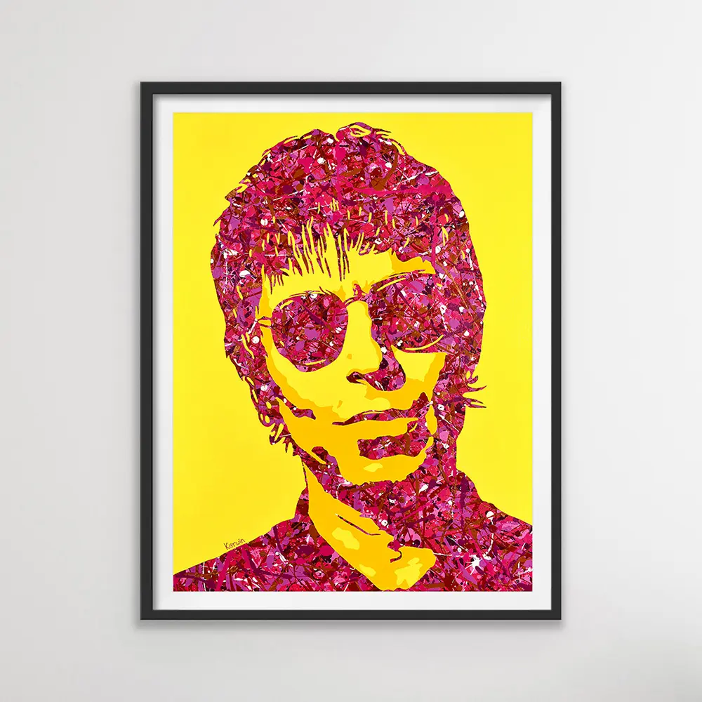 Liam Gallagher - Oasis music pop art painting and poster prints | By Kerwin