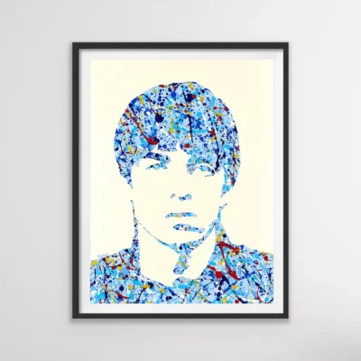 Noel Gallagher - 1990s Oasis music pop art painting and poster prints | By Kerwin