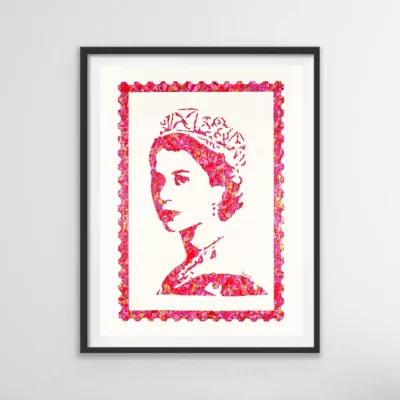 Queen Elizabeth II pop art painting and poster prints | By Kerwin