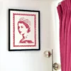Queen Elizabeth pop art painting prints By Kerwin
