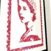 Queen Elizabeth pop art painting prints By Kerwin