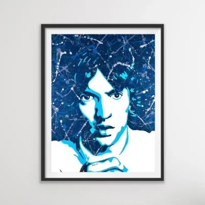 Richard Ashcroft - The Verve music pop art painting and poster prints | By Kerwin