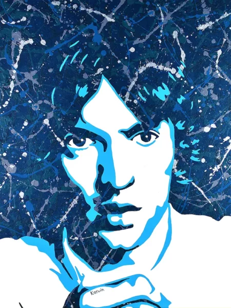 Richard Ashcroft - The Verve music pop art painting and poster prints | By Kerwin