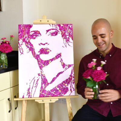 Rihanna painting By Kerwin