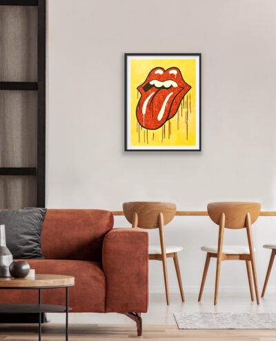 Rolling Stones Painting Print By Kerwin