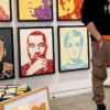 Kanye West pop art painting prints By Kerwin