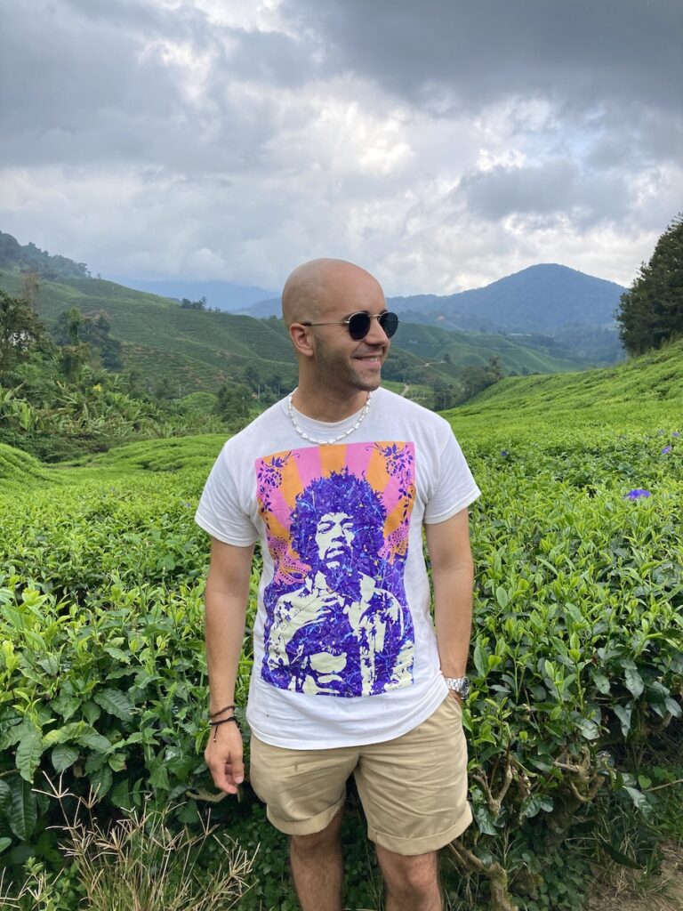 Jimi Hendrix pop art painting t-shirt in Malaysia | By Kerwin