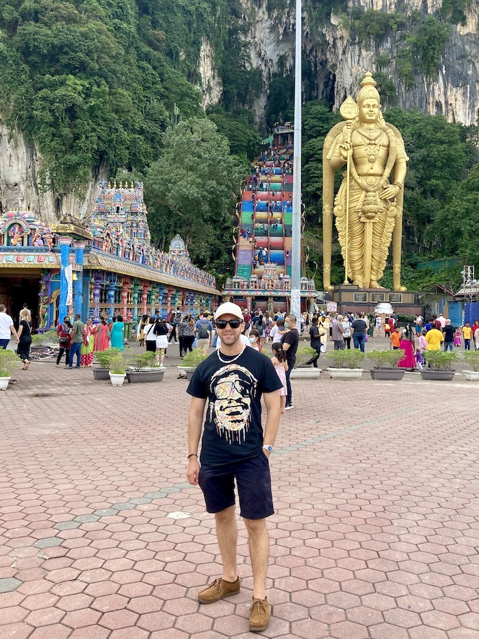 By Kerwin Stevie Wonder painting t-shirt at Batu Caves, Kuala Lumpur, Malaysia