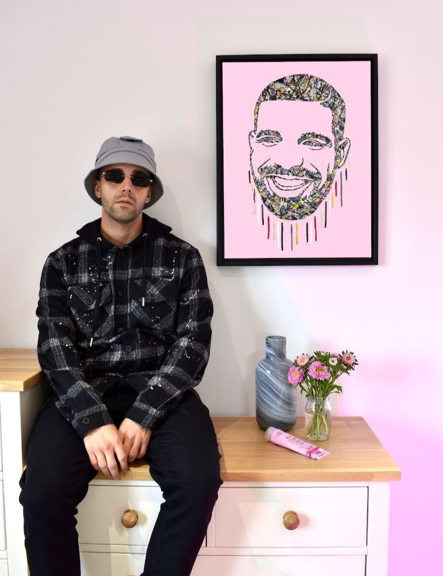 Drake pop art painting | By Kerwin