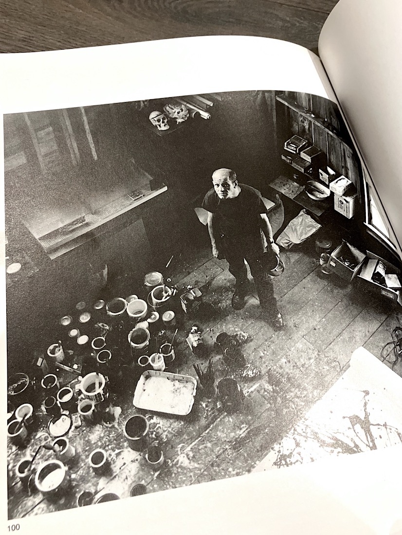 Jackson Pollock in his studio