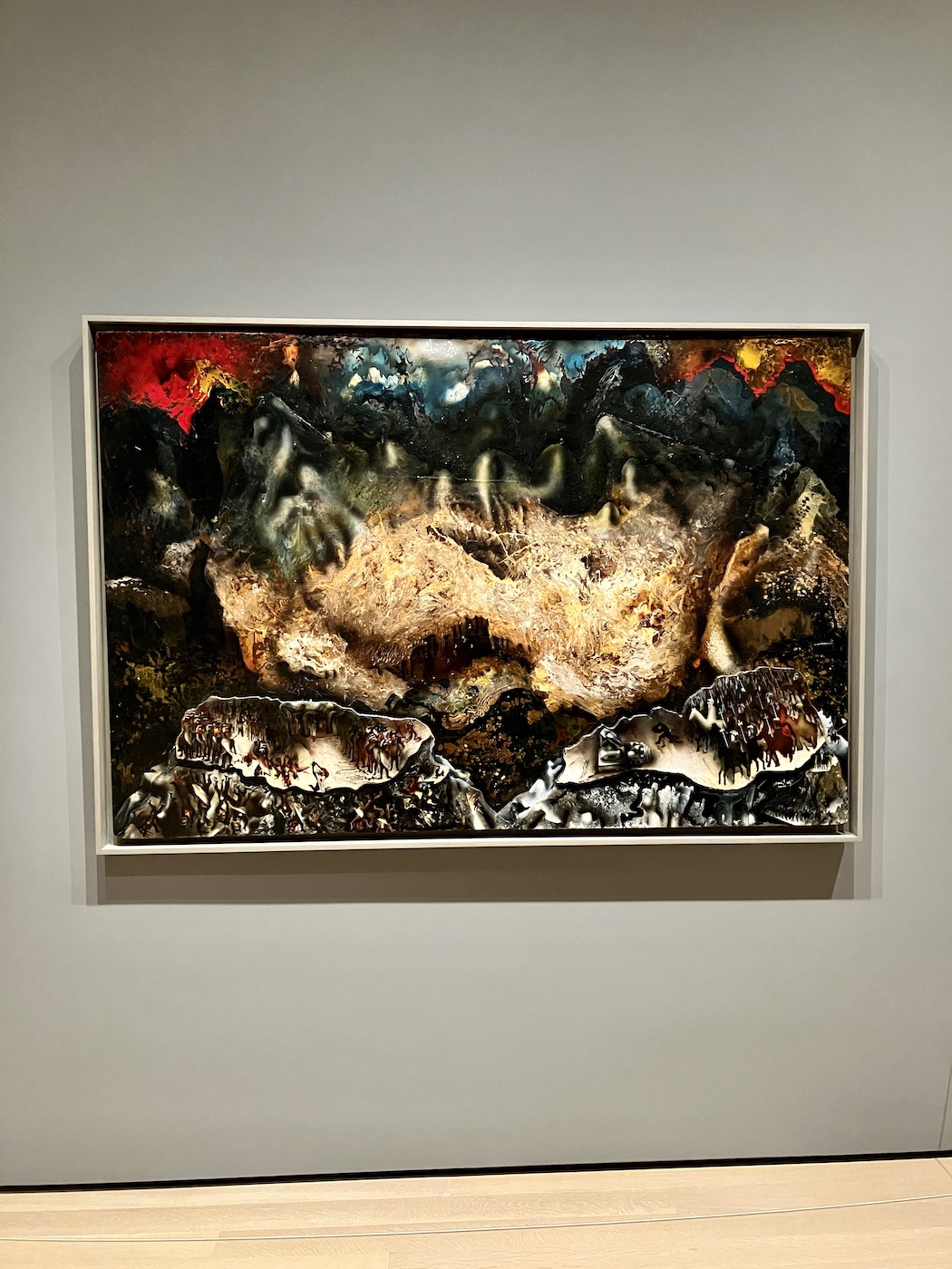 A David Alfaro Siqueiros painting on display at MoMA, the Museum of Modern Art, New York | photo By Kerwin - did he inspire Jackson Pollock?