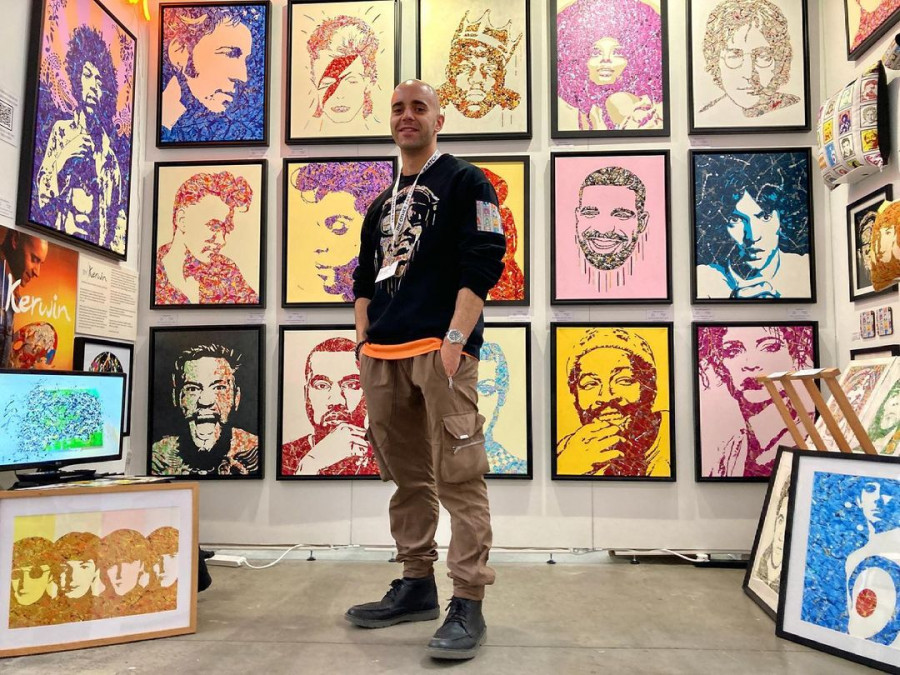 UK artist Kerwin Blackburn to exhibit his Jackson Pollock-inspired pop art paintings, prints and merchandise in a pop-up at Boxpark Shoreditch | By Kerwin | Music art