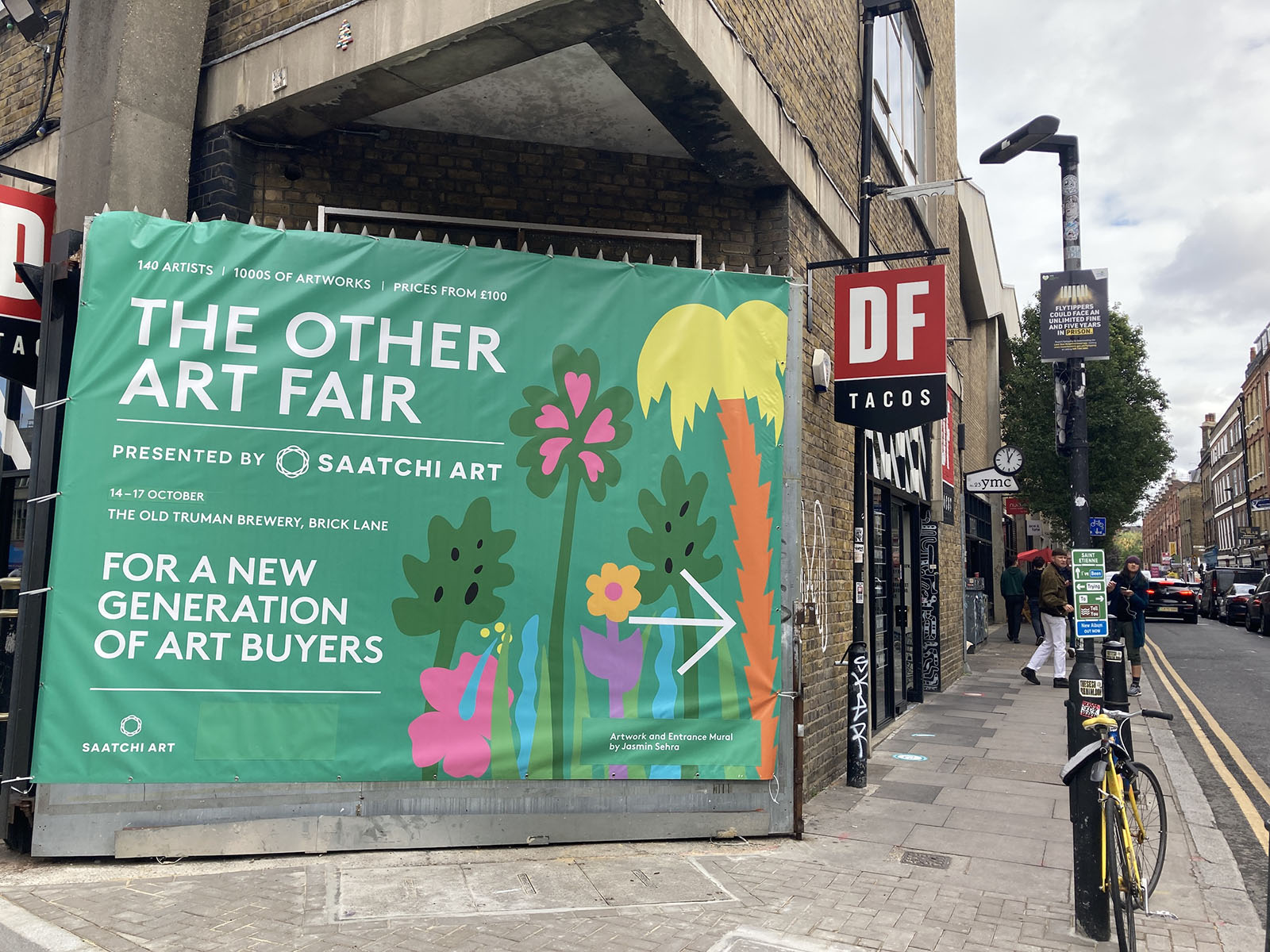 The Other Art Fair branding at their October 2021 London Shoreditch event | Saatchi Art | By Kerwin