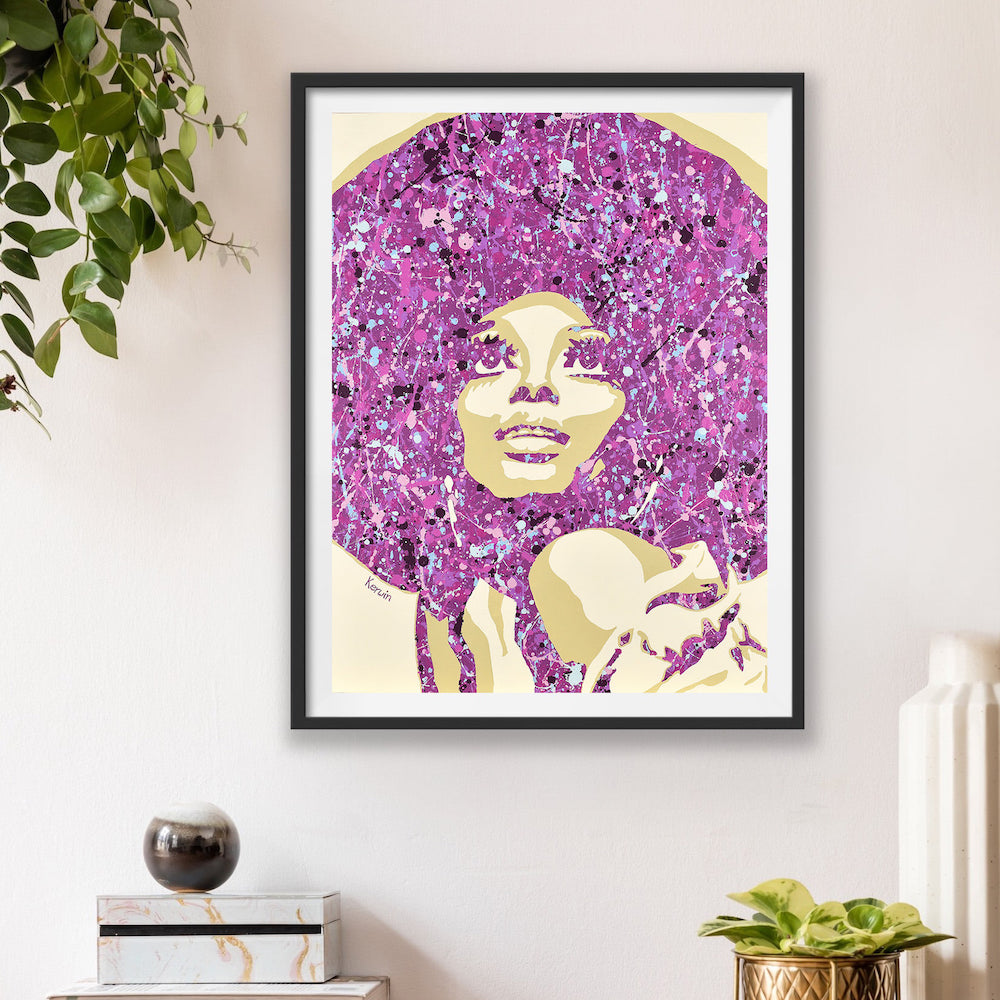 Diana Ross pop art painting prints | By Kerwin | Music art posters