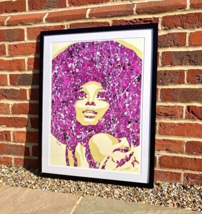 Diana Ross painting print By Kerwin