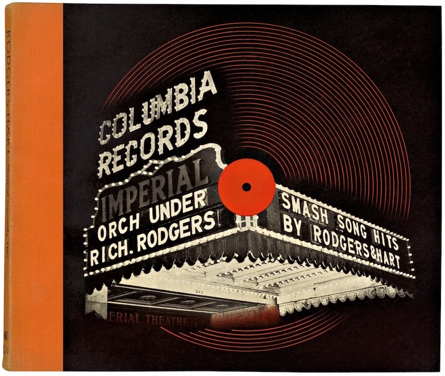 The first ever album cover: a Rodgers and Hart vinyl sleeve designed by Alex Steinweiss (photo credit: Illustration Chronicles) | By Kerwin music art