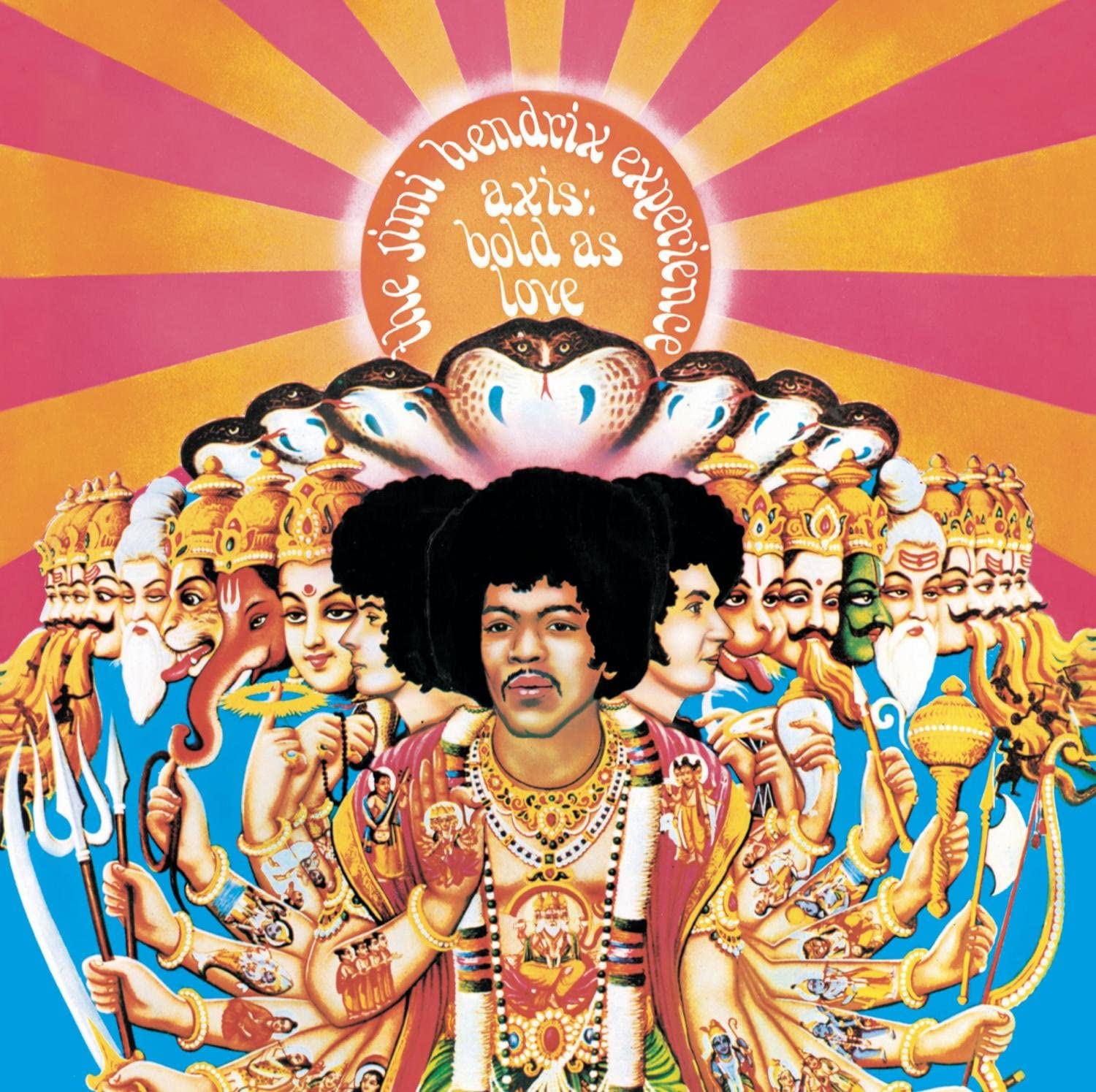 Axis: Bold as Love album cover artwork by The Jimi Hendrix Experience