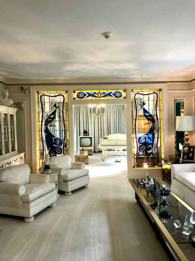 Elvis' living room at Graceland