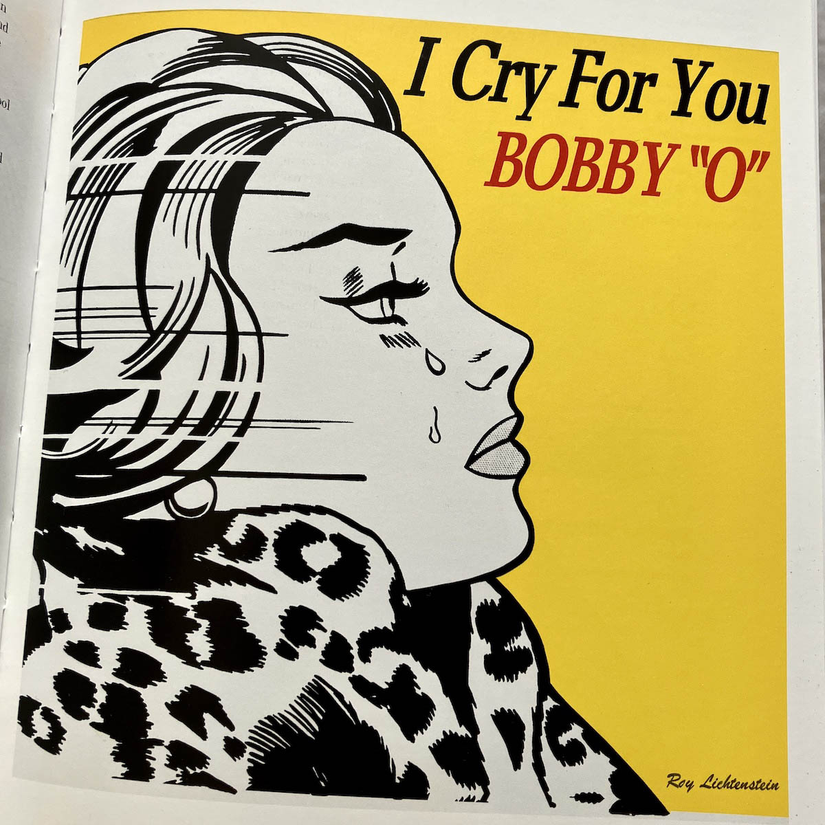 Roy Lichtenstein pop art album cover for Bobby "O" | Photo By Kerwin