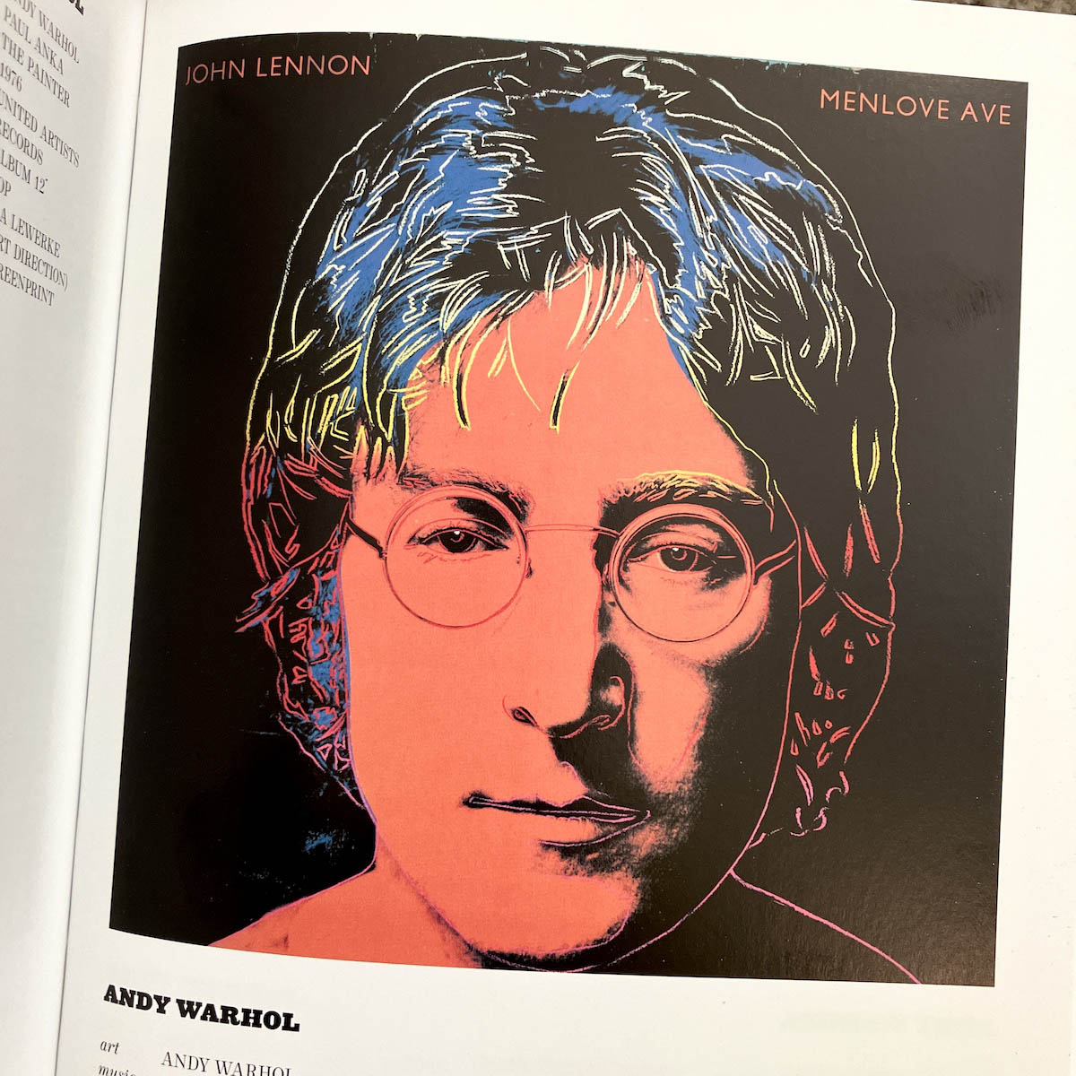 Andy Warhol album cover design for John Lennon | Photo By Kerwin