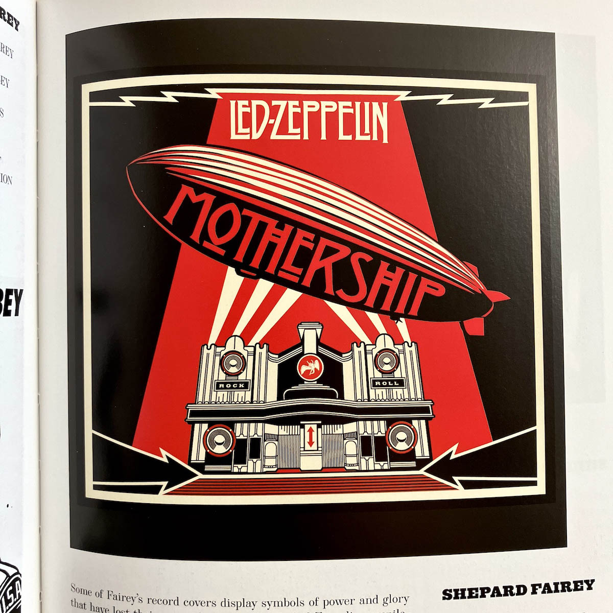 Led Zeppelin album cover pop art by Shepard Fairey | Photo By Kerwin