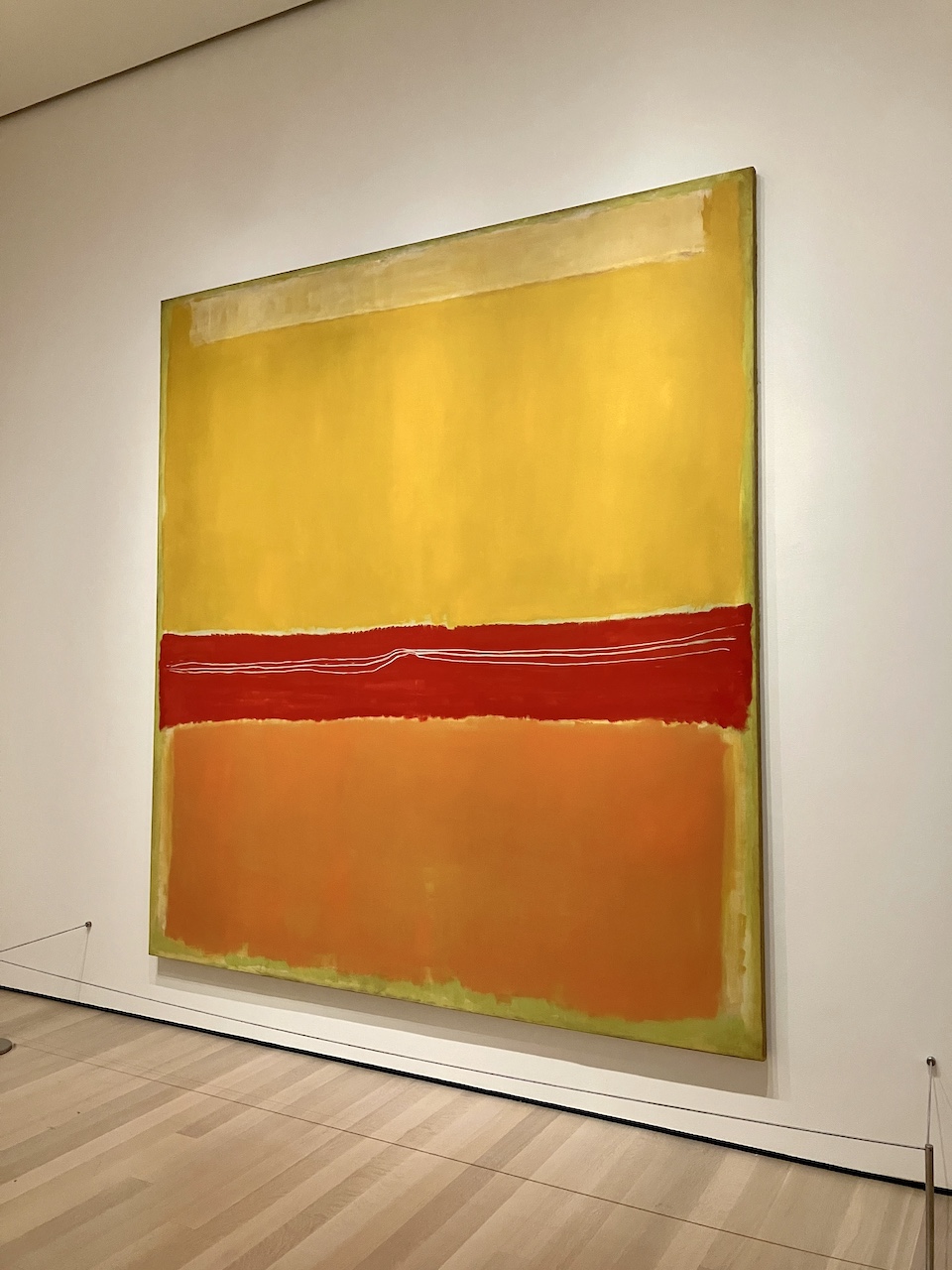 A large original Mark Rothko colour field painting at the Museum of Modern Art, New York City | MoMA
