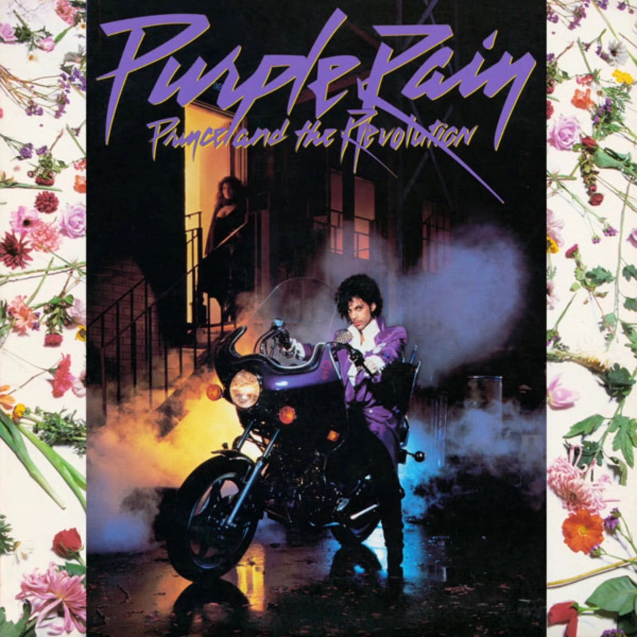 Purple Rain album cover by Prince - with a nod to the Tamla Motown yellow and maroon colours?
