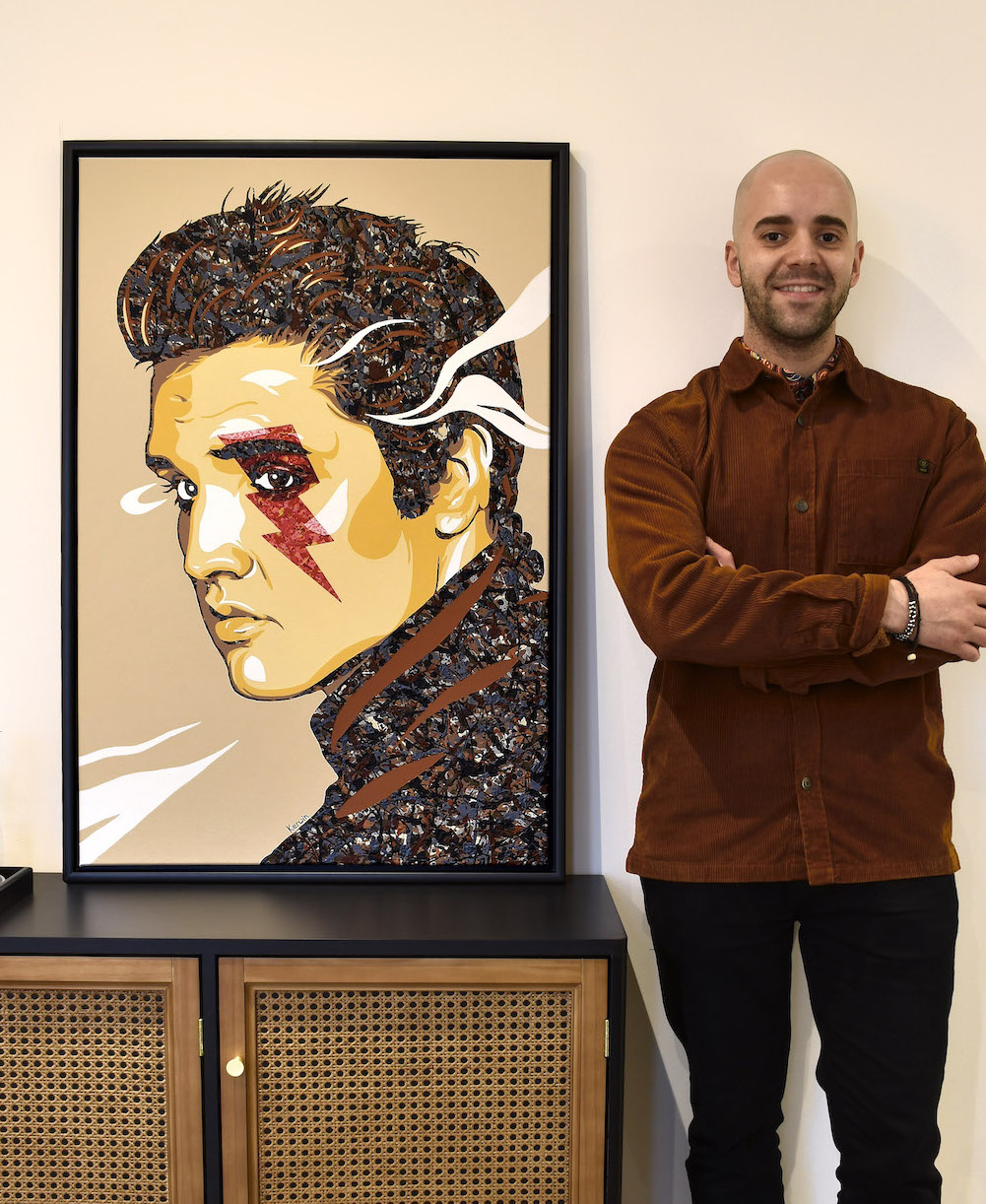 Elvis Presley painting By Kerwin